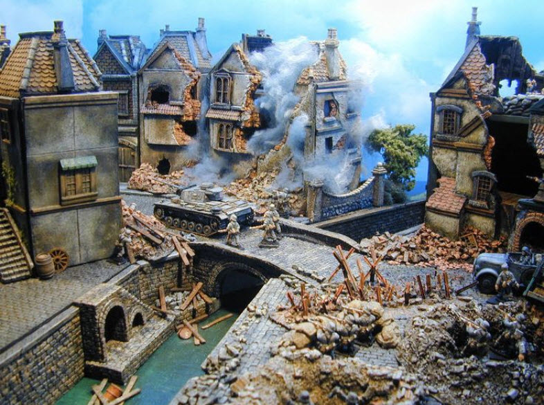 War theme (scale 1:87)