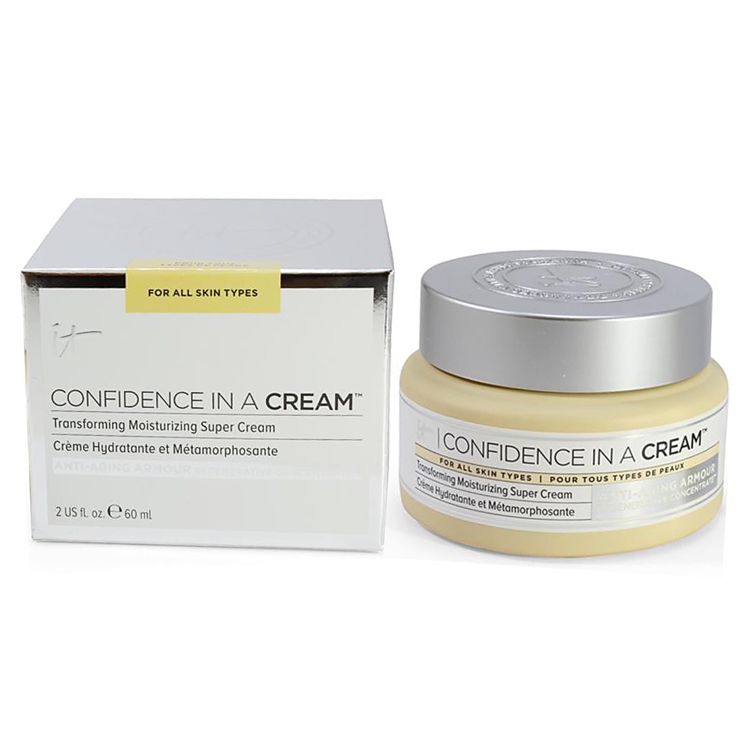 IT Cosmetics Confidence in A Cream Transforming Moisturizing Super Cream 60ml ครีมบำรุงผิวหน้าสูตรลดริ้วรอยประสิทธิภาพสูงจากต่างประเทศ