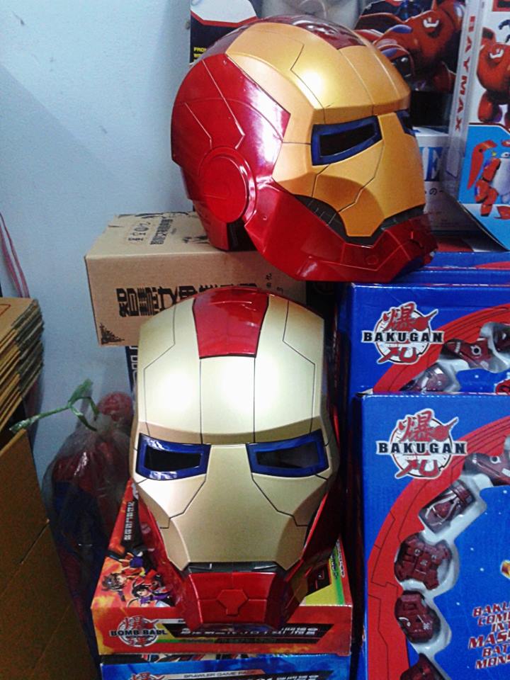 หมวก IRONMAN มีไฟ มีหน้าทอง กับบอร์น