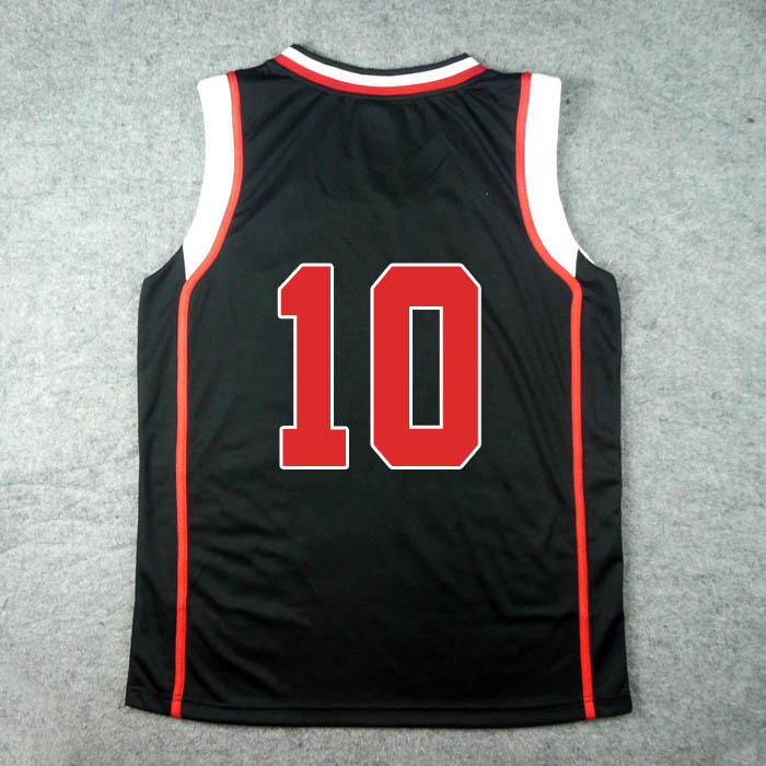 ชุดบาส SEIRIN No.10 สีดำ V2