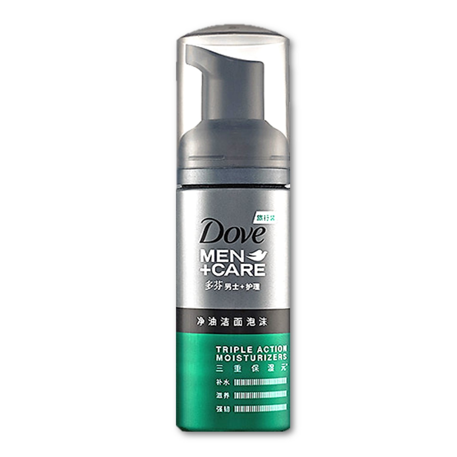 DOVE MEN CARE Triple Action Moisturizers FOAM WASH 50ML มูสโฟมทำความสะอาดผิวหน้าสูตรมอยซ์เจอร์ไรเซอร์เข้มข้นสำหรับผู้ชายสินค้านำเข้าจากญี่ปุ่น