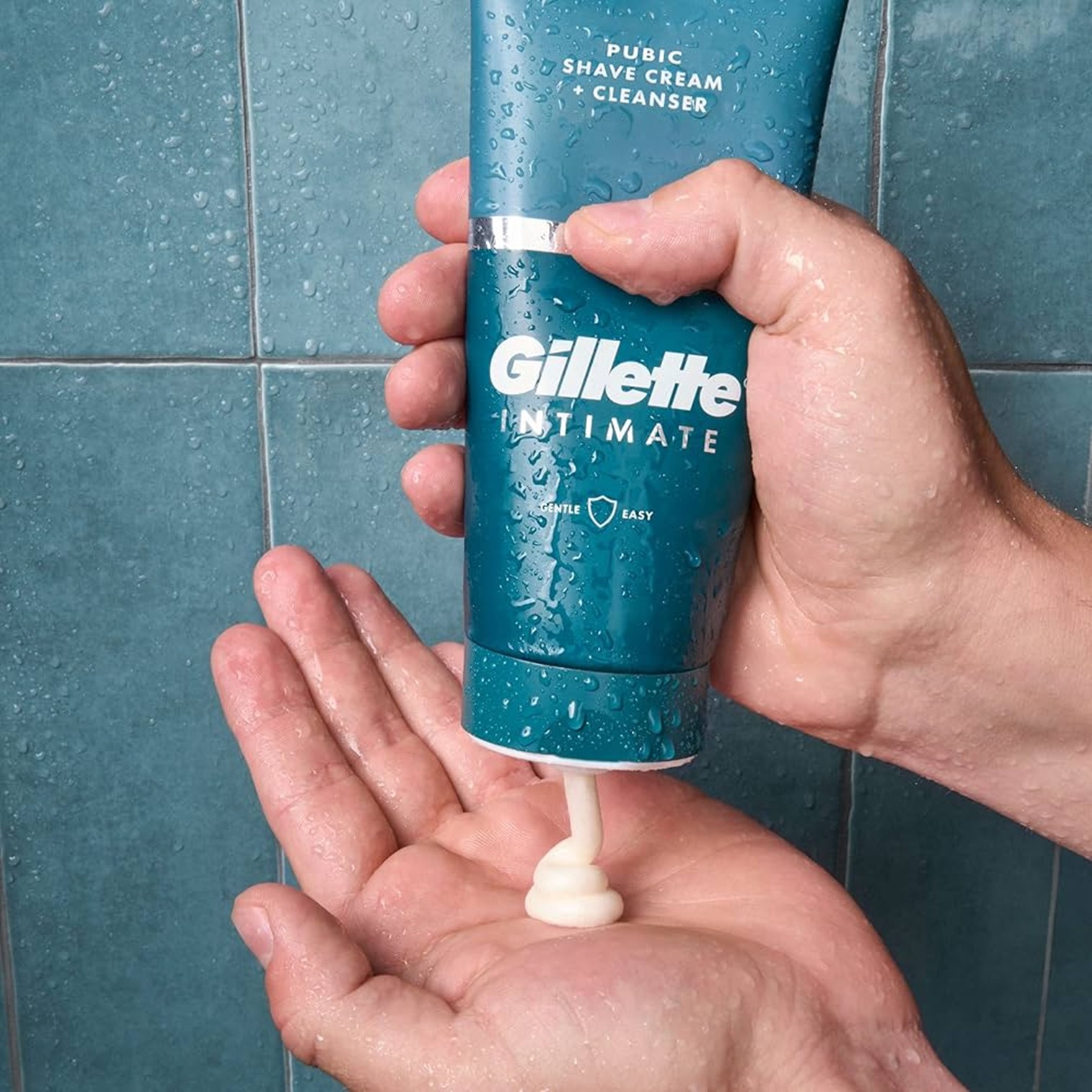 Gillette Intimate 2in1 Shave Cream+Cleanser 177ml ครีมโกนขนตามร่างกายสูตรอ่อนโยนสำหรับผิวบอบบางบริเวณจุดซ่อนเร้นสินค้านำเข้าจากออสเตรเลียของแท้พร้อมส่ง