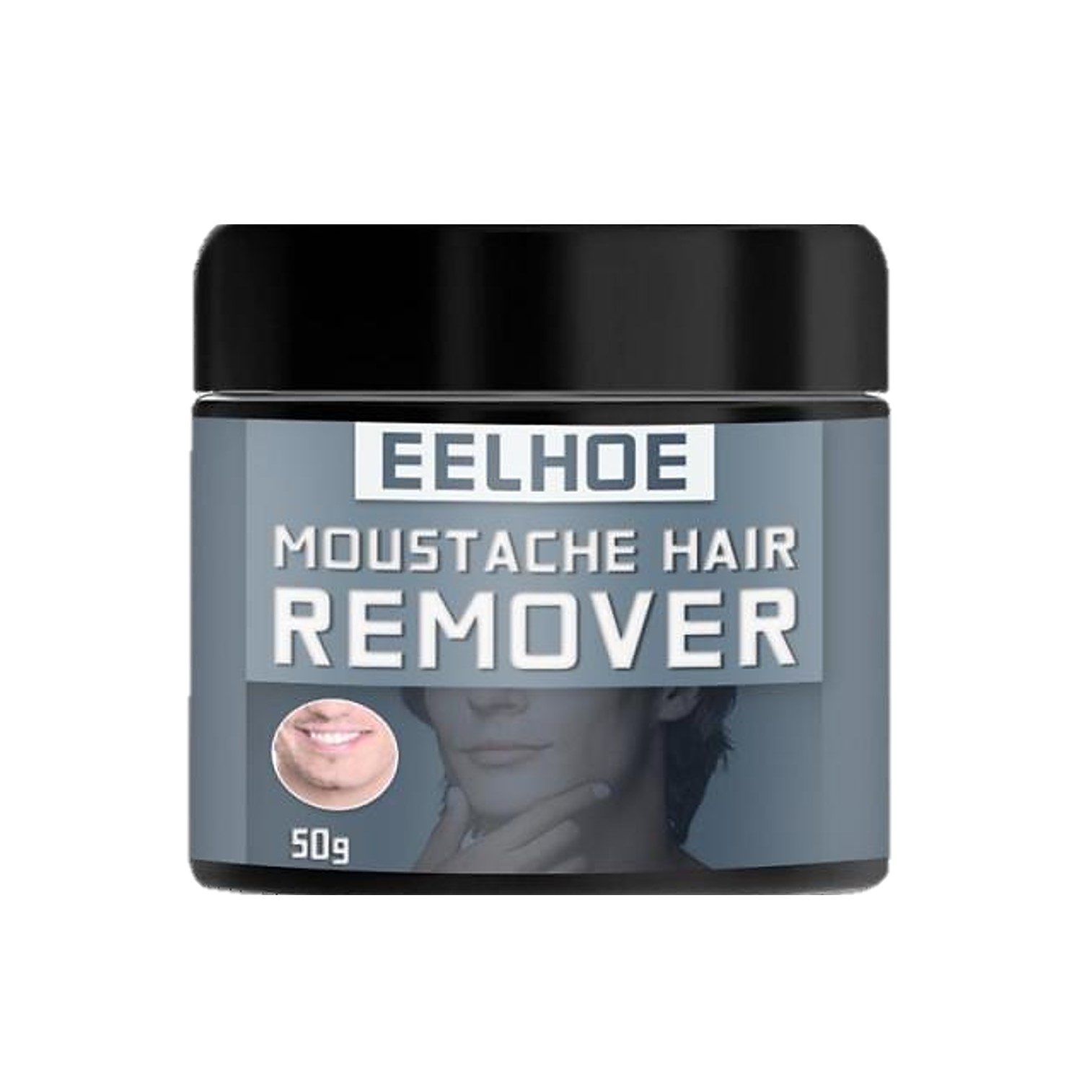 EELHOE Moustache Hair Remover 50g ครีมกำจัดหนวดและขนสูตรอ่อนโยนสำหรับผิวหน้า