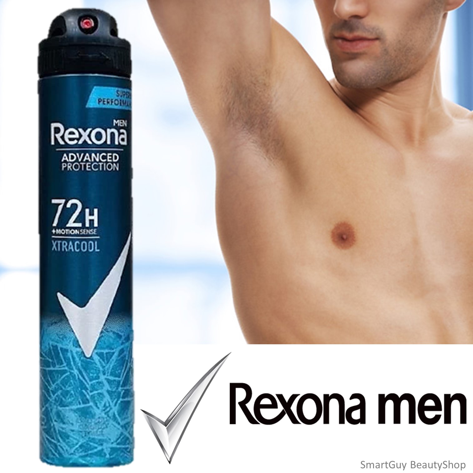 Rexona Men Advanced Protection XtraCool 72H Deodorant Spray 200ml สเปรย์ระงับกลิ่นกายกลิ่นหอมพิเศษสำหรับผู้ชายสินค้านำเข้าจากต่างประเทศพร้อมส่ง