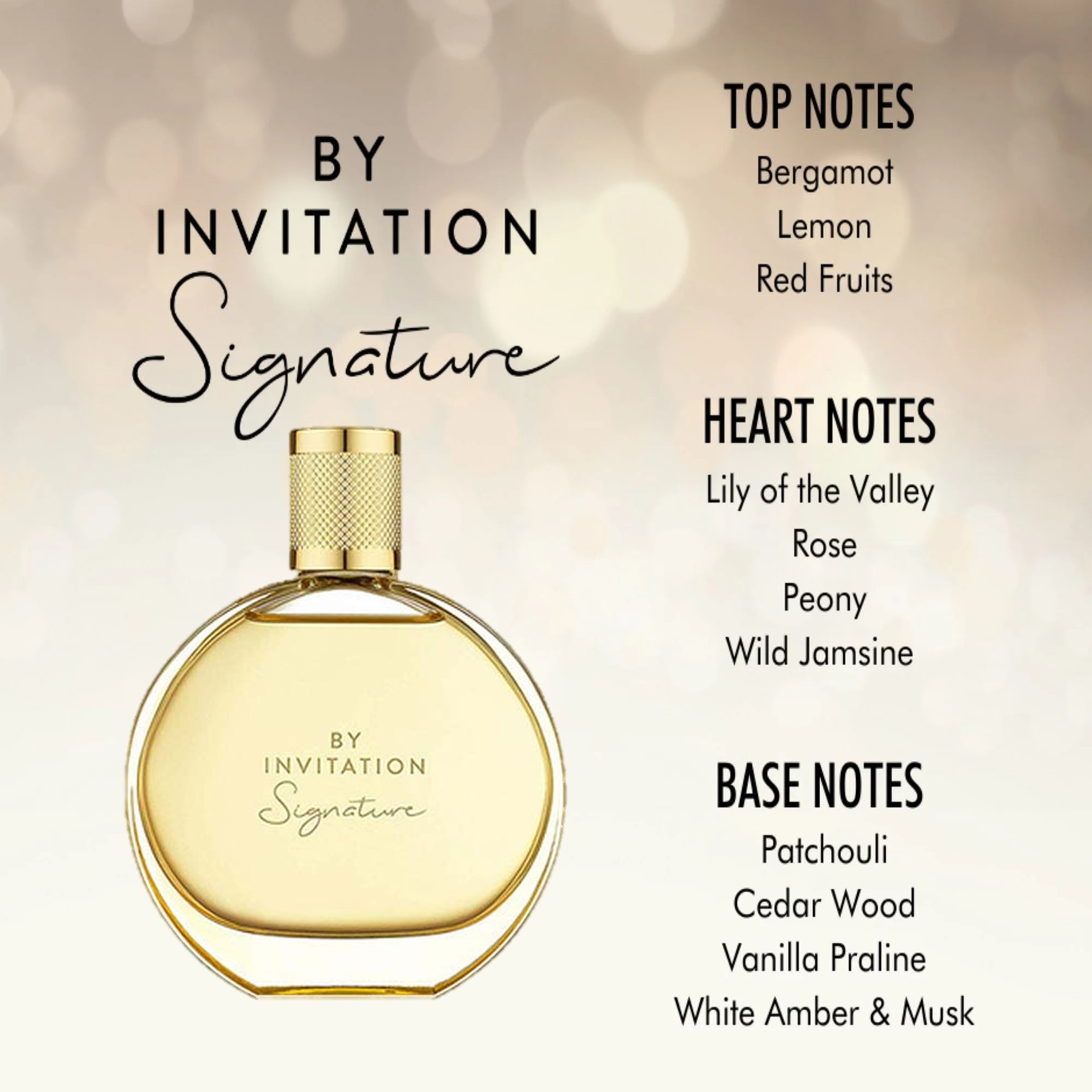 By Invitation Signature from Michael Bublé Eau de Parfum 100ml น้ำหอมผู้หญิงกลิ่นหอมหวานผสานความมั่นใจในแบบสาวเท่ห์สินค้ารับประกันลิขสิทธิ์แท้จากต่างประเทศพร้อมส่ง