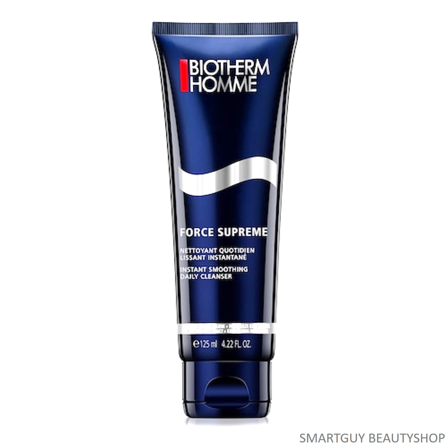 BIOTHERM HOMME Force Supreme Instant Smoothing Daily Cleanser 125ml คลีนซิ่งโฟมทำความสะอาดผิวหน้าผู้ชายสูตรพิเศษทำความสะอาดหมดจดล้ำลึก