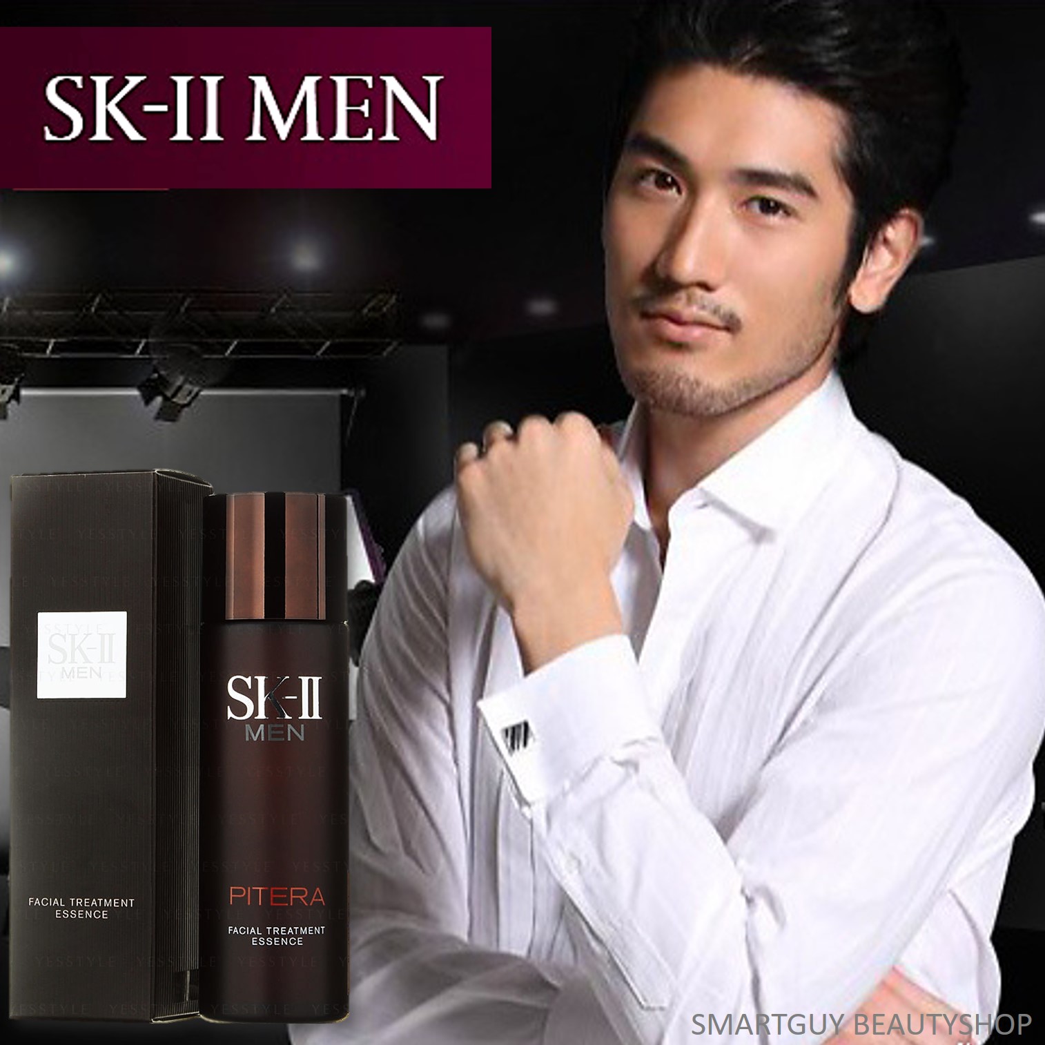 SK-II Men Facial Treatment Essence 75ml เอสเซ้นต์สำหรับดูแลผิวหน้าผู้ชายสูตรพรีเมี่ยม สินค้านำเข้าจากต่างประเทศ