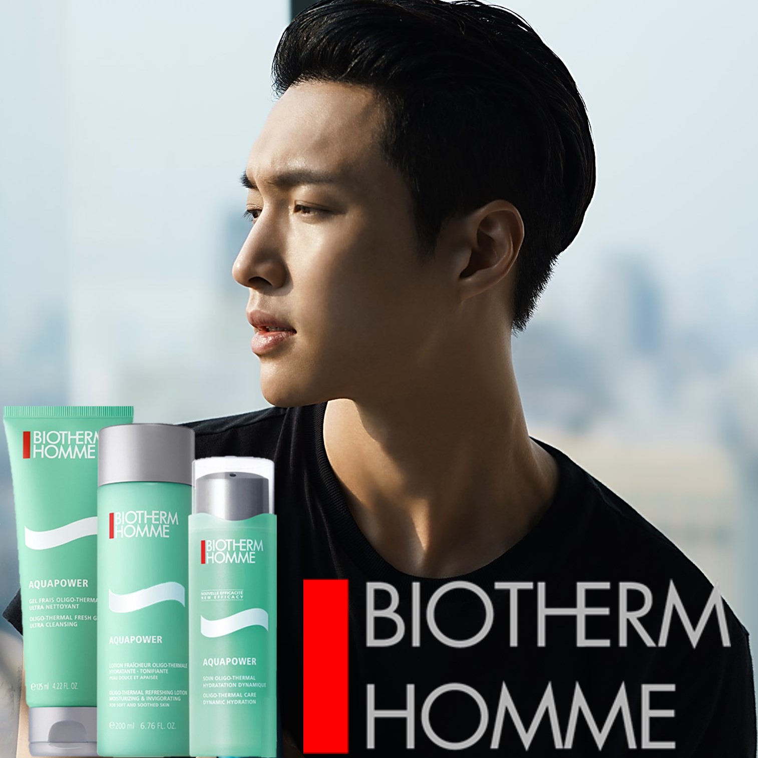 BIOTHERM SUPER AQUAPOWER SET ชุดผลิตภัณฑ์ทำความสะอาดและบำรุงปลุกความสดชื่นให้ผิวหน้าผู้ชายสูตรพรีเมี่ยมจากต่างประเทศ