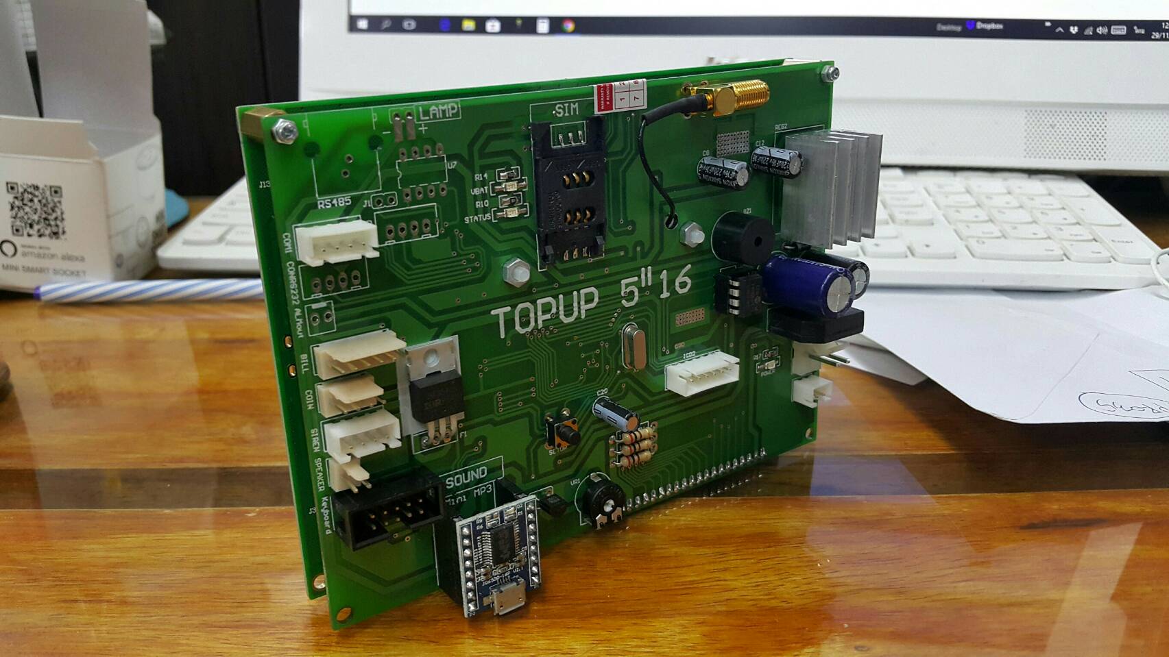 ชุดวงจรตู้เติมเงิน5ภาษาจ่ายบิล