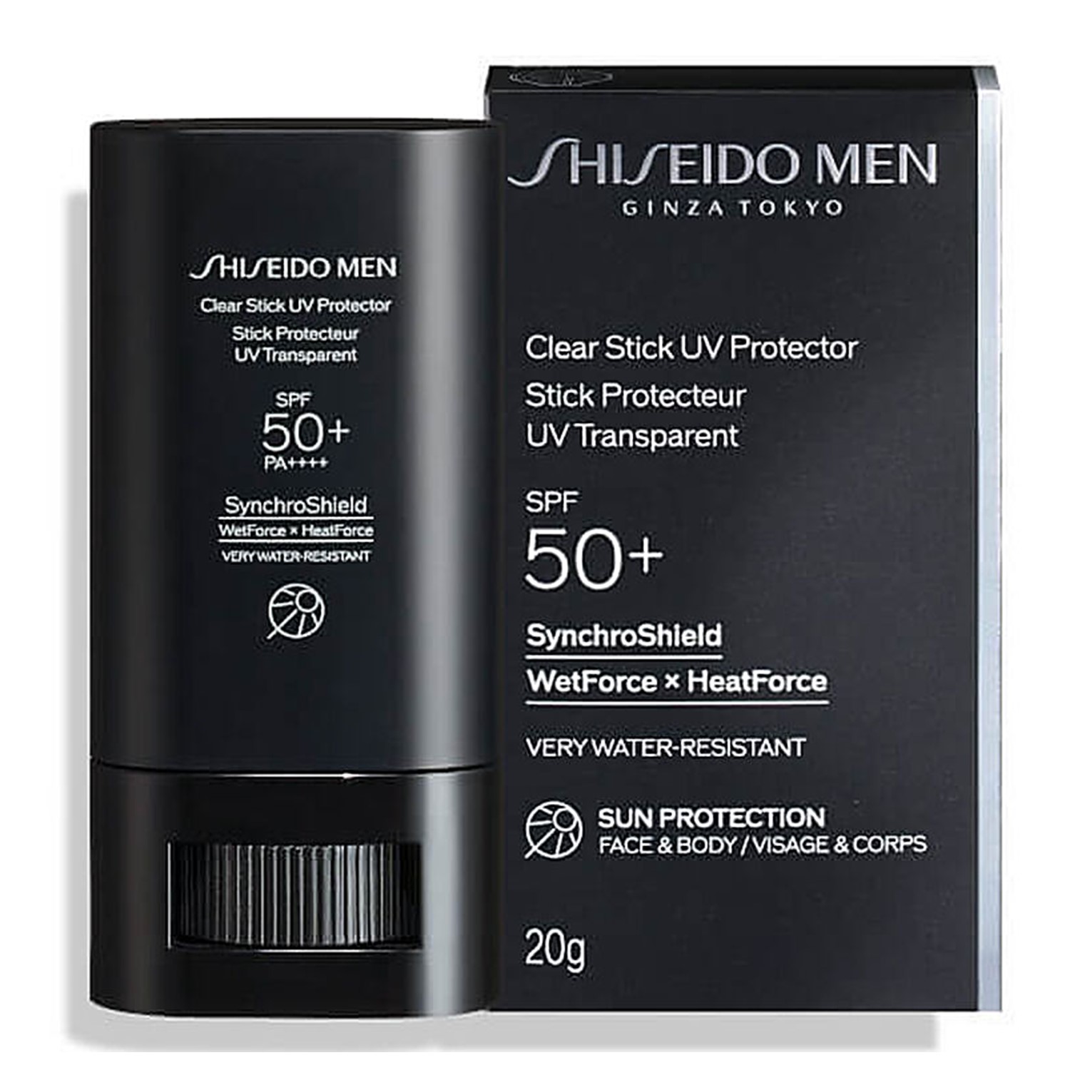Shiseido Men Clear Stick UV Protector SPF50 PA++++ 20g ผลิตภัณฑ์ป้องกันแสงแดดแบบแท่งสำหรับผิวหน้าสูตรสำหรับผู้ชายจากญี่ปุ่นของแท้พร้อมส่ง