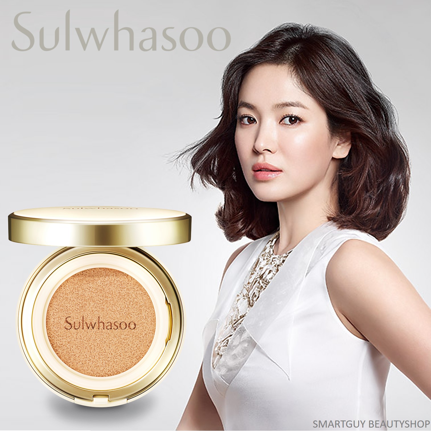Sulwhasoo Perfecting Cushion No.13 30g ครีมรองพื้นจากเกาหลีสูตรบางเบาเพื่อผิวหน้าแลดูกระจ่างใสเป็นธรรมชาติ