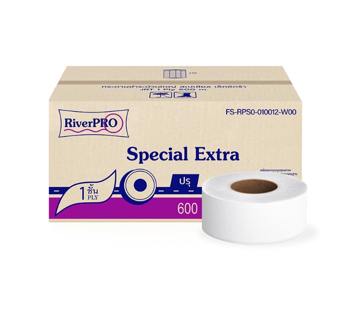 กระดาษชำระม้วนใหญ่ Riverpro Special600