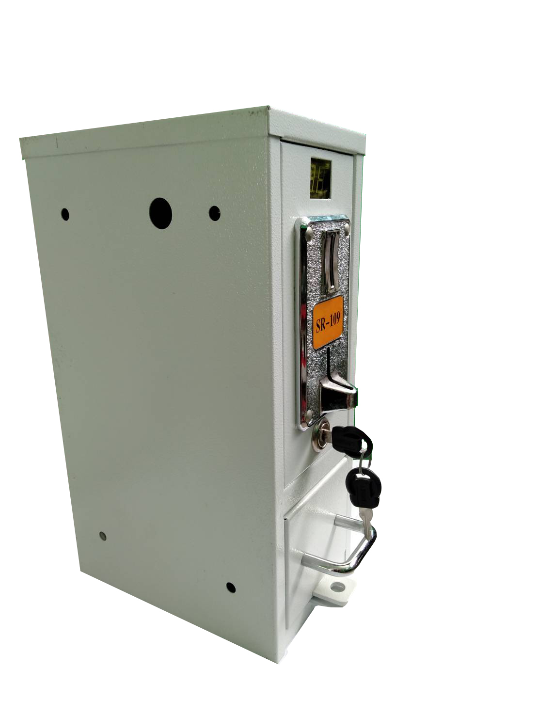 กล่องหยอดเหรียญเครื่องซักผ้ารับเหรียญ5เหรียญ10