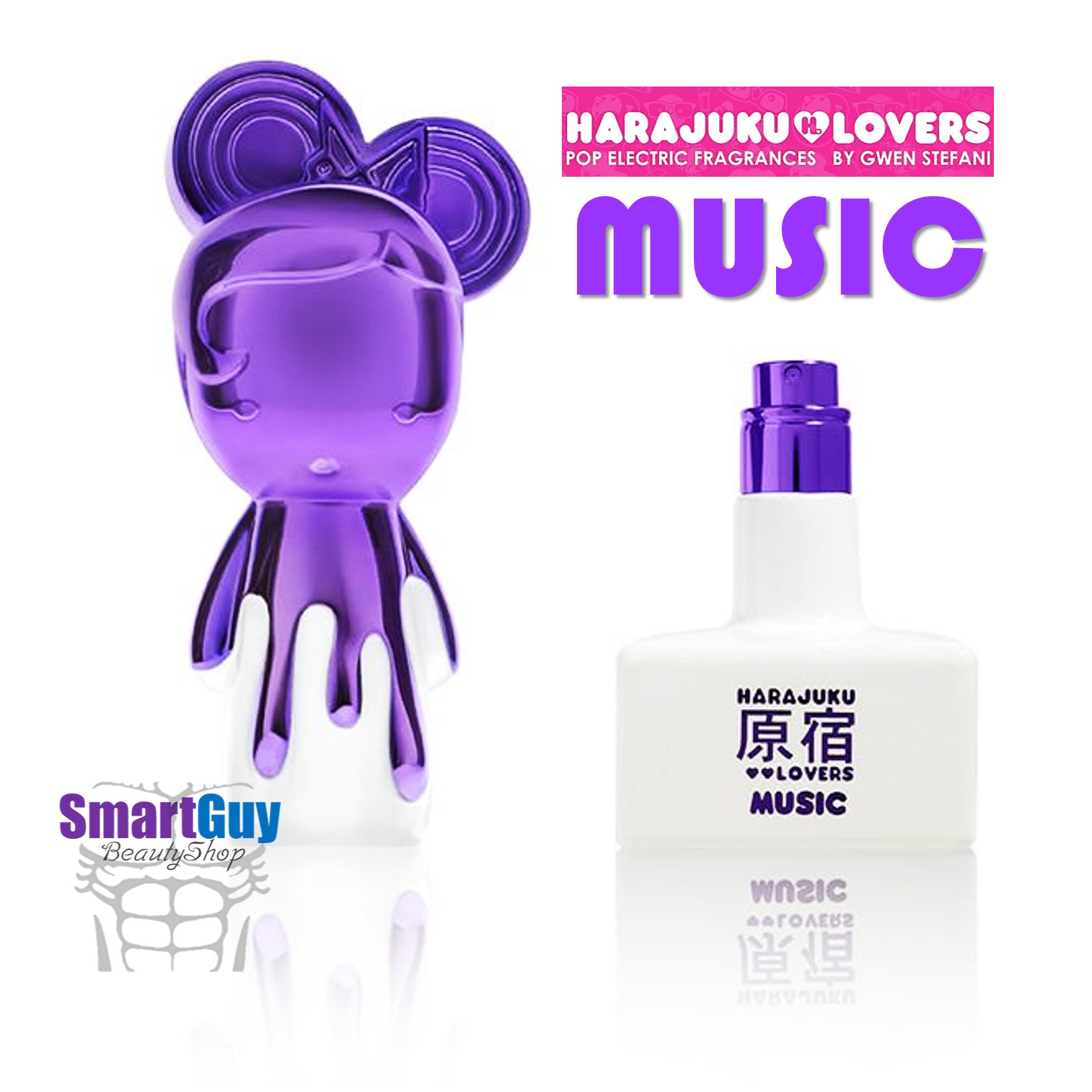 HARAJUKU LOVERS BY GWEN STEFANI POP ELECTRIC Music Eau De Parfum Spray Vaporisateur 50ml. น้ำหอมลิขสิทธิ์แท้จากนักร้องสาวเกว็น สเตฟานี่กลิ่นหอมหวานผสานความเย็นสุดคูล สำหรับสาวที่มาพร้อมความสนุกสนานมั่นใจแอบเซ็กซี่เบาๆ สินค้านำเข้าของแท้ 100%