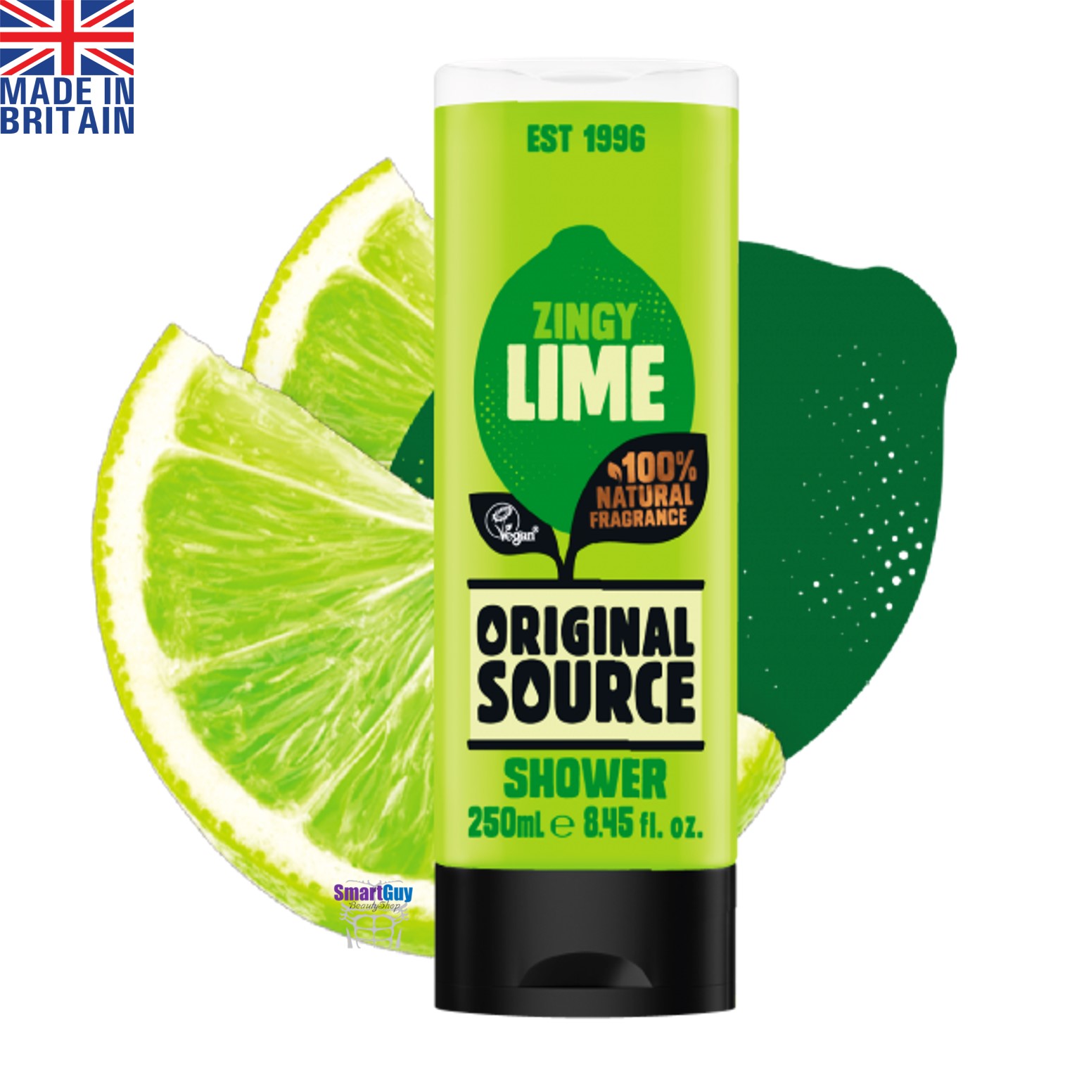 ORIGINAL SOURCE SHOWER Zingy Lime 250ml. ผลิตภัณฑ์ทำความสะอาดผิวกายสูตรพรีเมี่ยมสินค้านำเข้าลิขสิทธิ์ของแท้จากต่างประเทศ