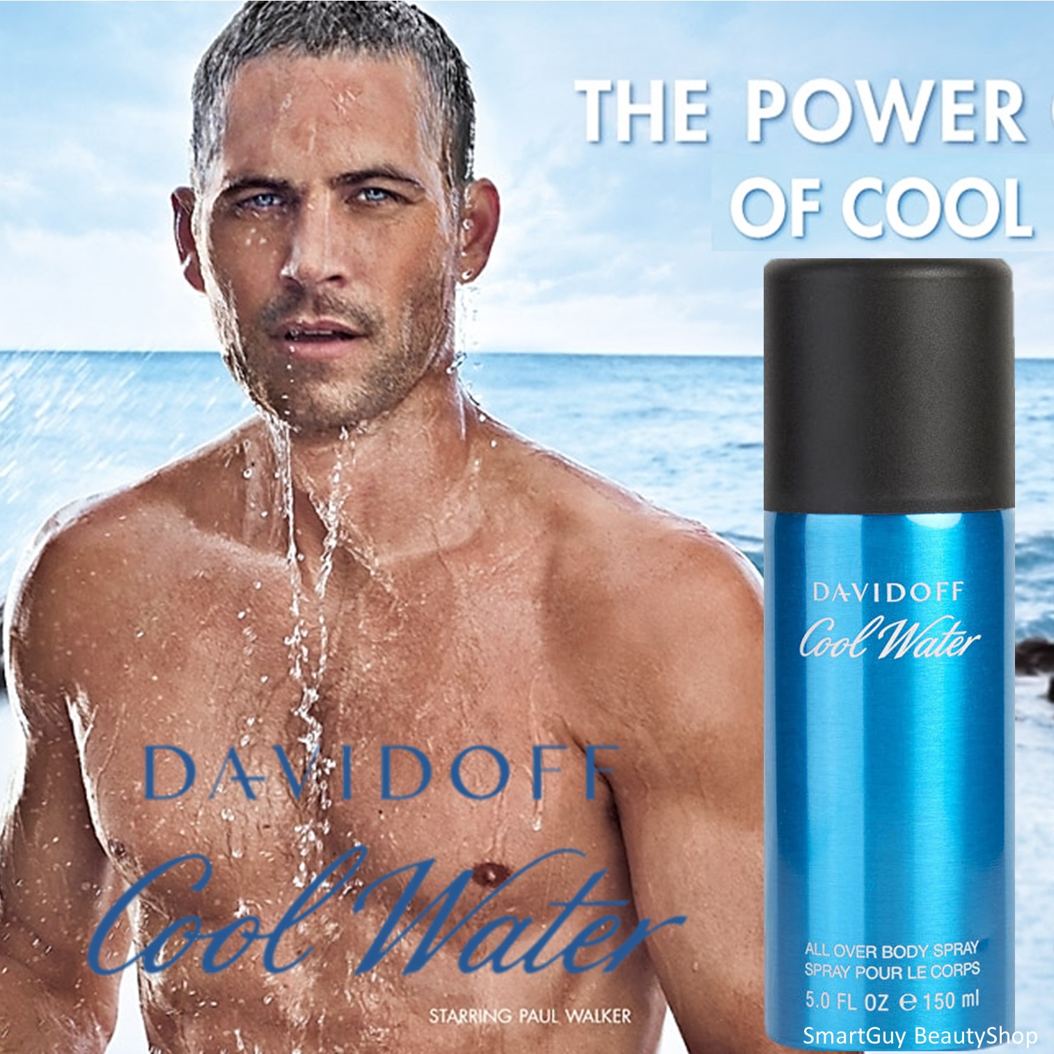 DAVIDOFF COOL WATER MEN ALL OVER BODY SPRAY 150ml สเปรย์น้ำหอมระงับกลิ่นกายกลิ่นหอมเย็นสุดพิเศษสำหรับผู้ชายสินค้านำเข้าจากต่างประเทศของแท้พร้อมส่ง