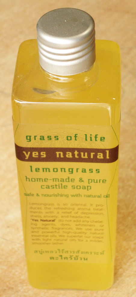 grass of life สบู่เหลวไร้สารสังเคราะห์ กลิ่นตะไคร้บ้าน 250 ml Lemongrass Castil Liquid Soap 250 ml