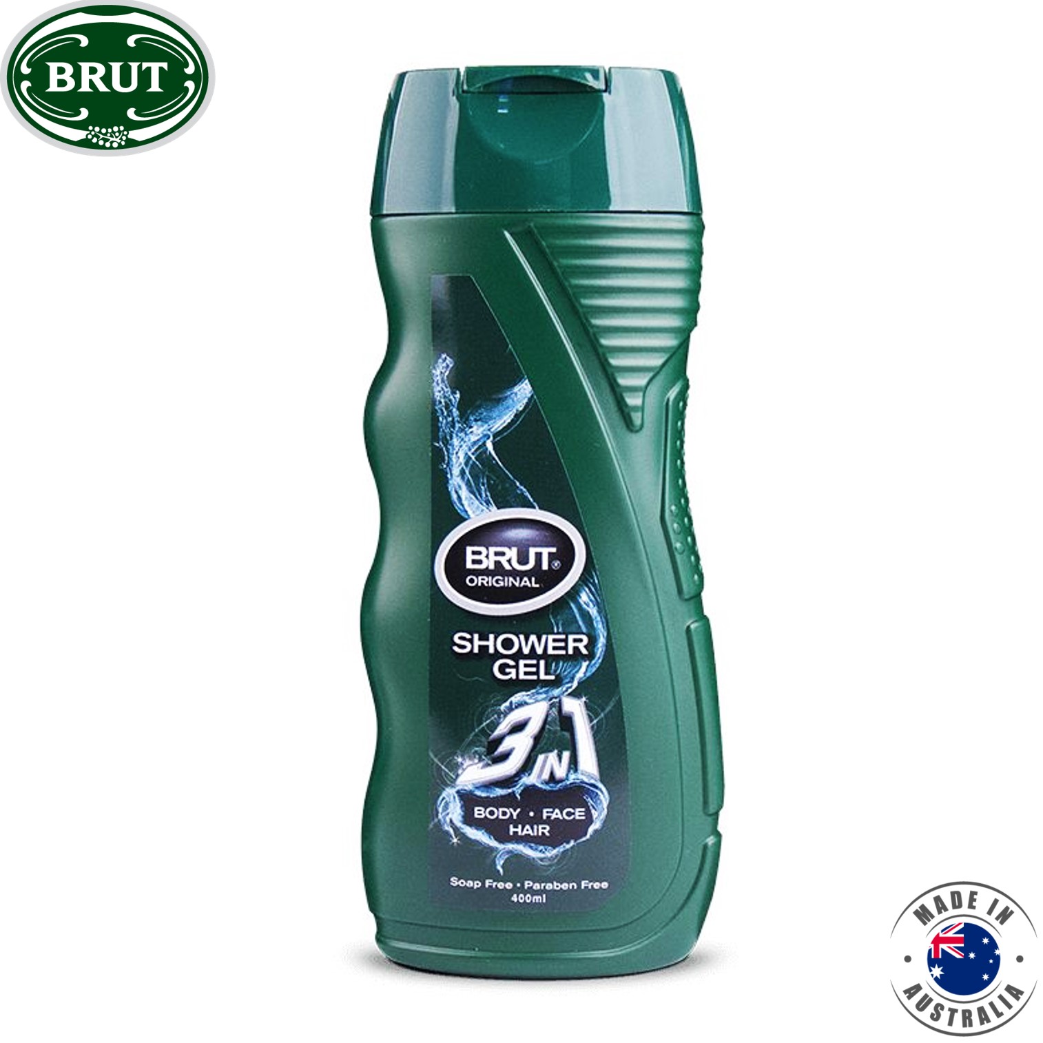 BRUT Shower Gel Original 400ml เจลอาบน้ำปลุกความสดชื่นให้ผิวหน้าผิวกายและเส้นผมสูตรสำหรับผู้ชาย สินค้านำเข้าจากต่างประเทศ