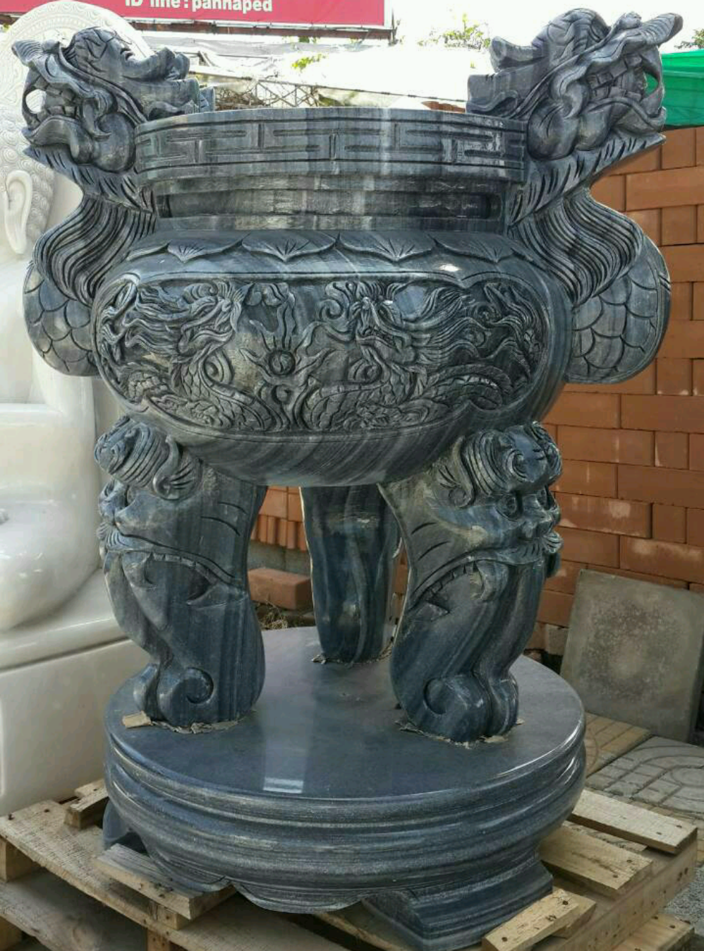 กระถางธูปหินอ่อน120เมตร