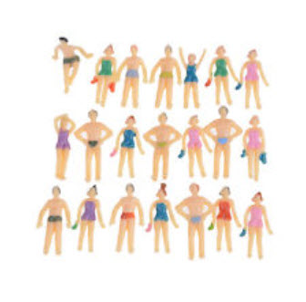คน สเกล 1:75 เดินชายหาด คละแบบ / 20 ตัว