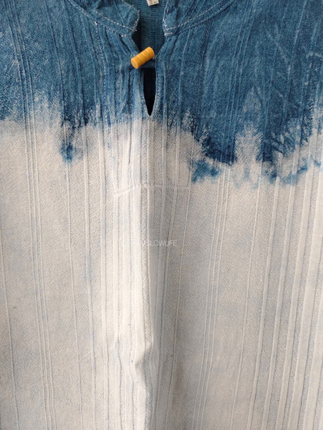 เสื้อคอจีนแขนยาวผู้ชาย ย้อมทูโทนSize:42" 44" 46" 48" 50"