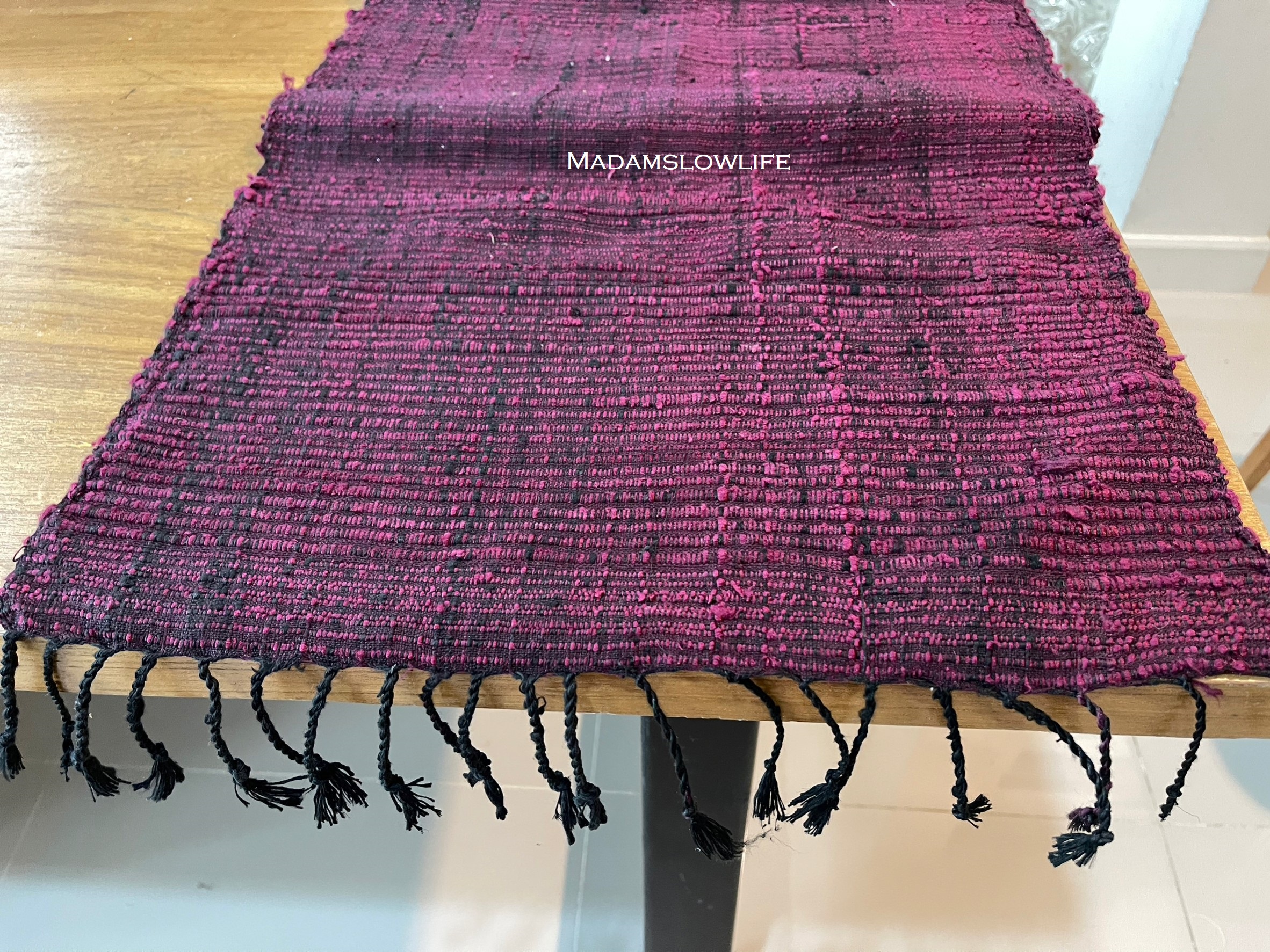 ผ้าไหมอีรี่/RUNNER ขนาด กว้าง42cm*ยาว229cm Hand made