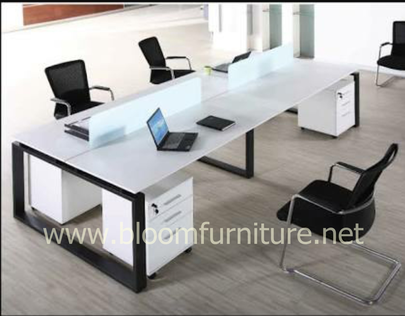 โต๊ะทำงานกลุ่ม โต๊ะ Call Center , Work Station พร้อมพาร์ทิชั่น