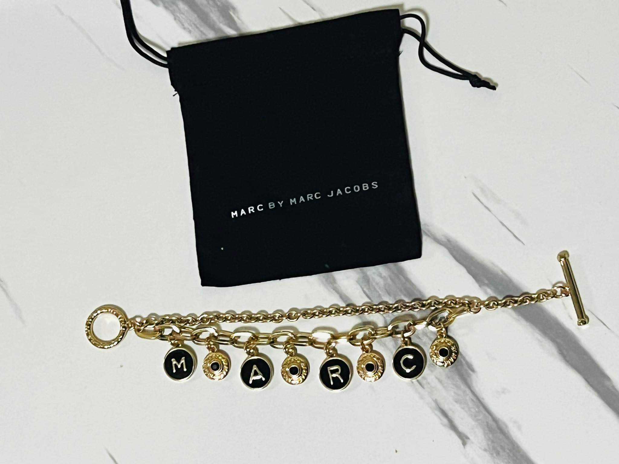 Marc Jacobs Classic Charm Bracelet - Black Gold
