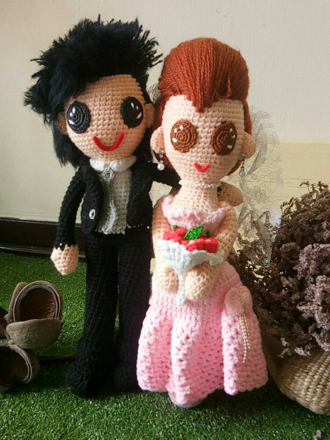 ตุ๊กตาถักโครเชต์ไหมพรม Lover doll1