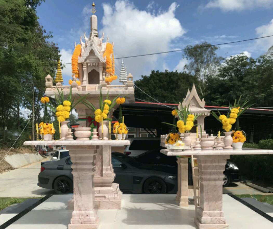 ศาลพระภูมิหินอ่อน และศาลตายายหินอ่อน ขนาด 81 cm ราคา