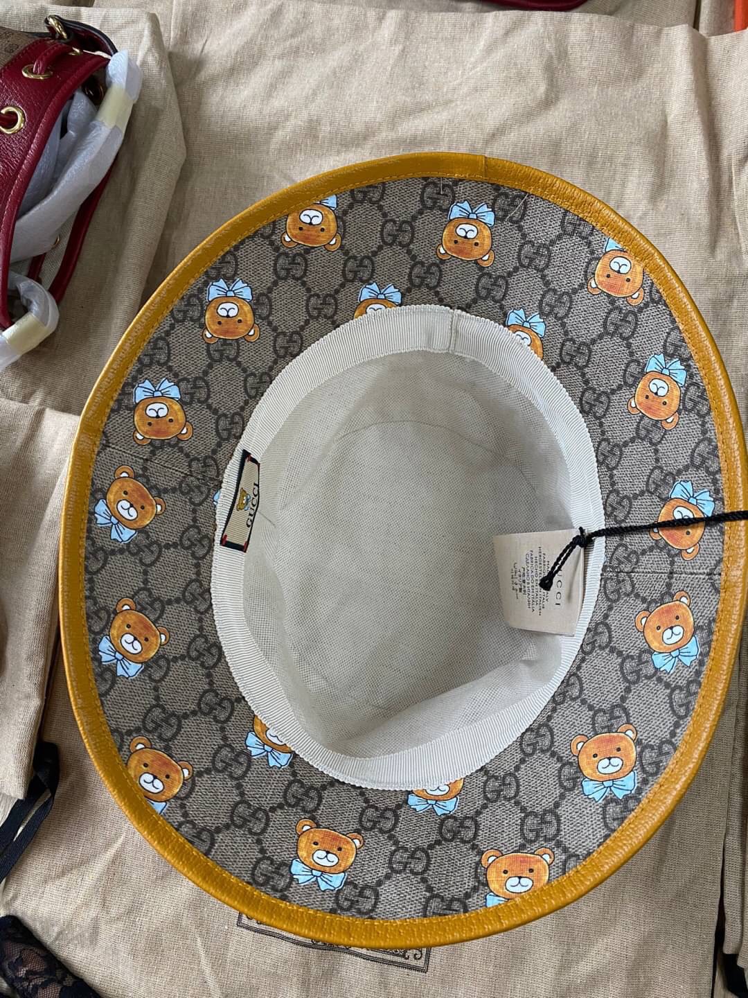 New Gucci (X Eko Kai) Teddy Bear Bucket Hat