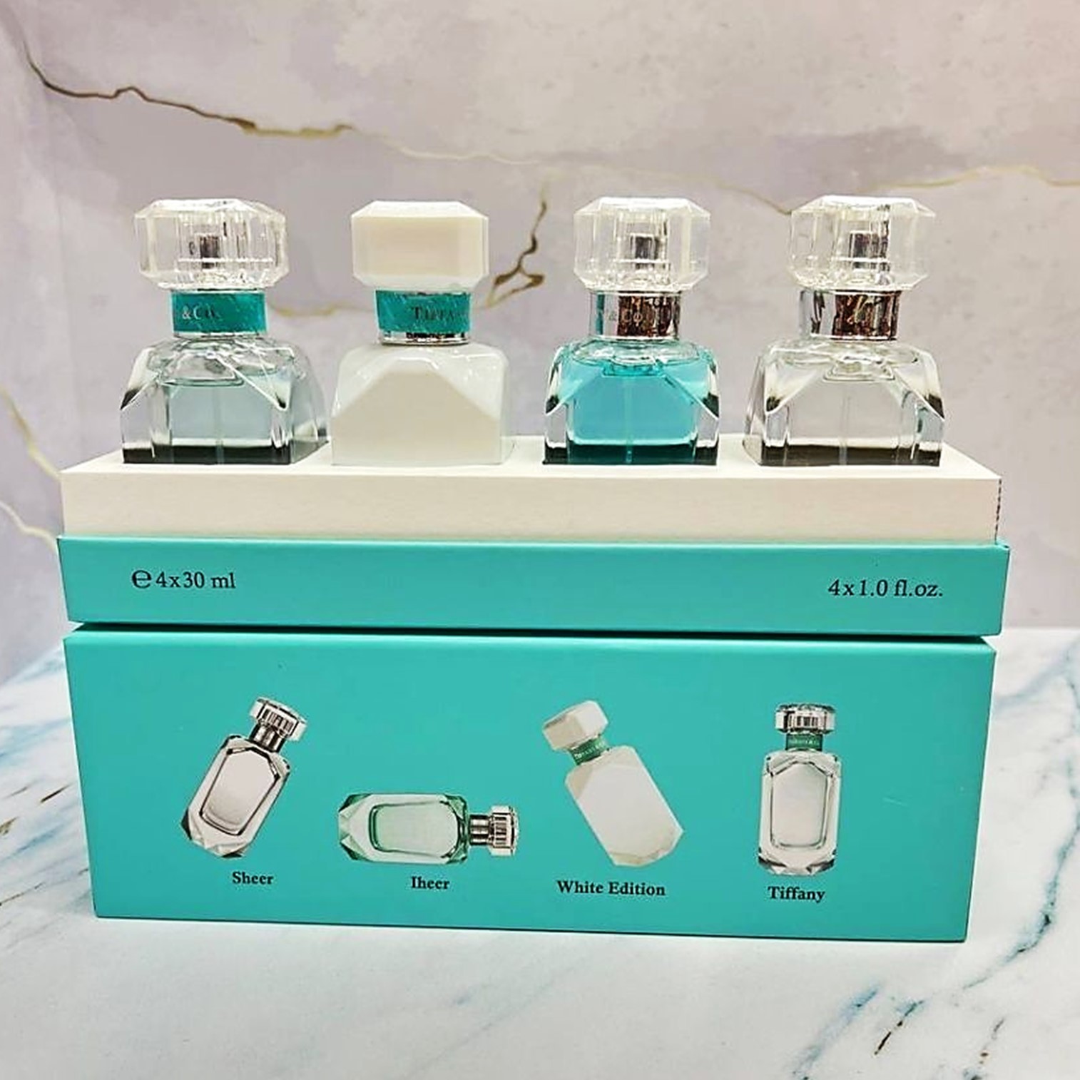 Tiffany & Co. Eau de Parfum Miniature Travel Set 4x 30ml for Women เซ็ตน้ำหอมสำหรับผู้หญิงกลิ่นพิเศษจากต่างประเทศพร้อมส่ง