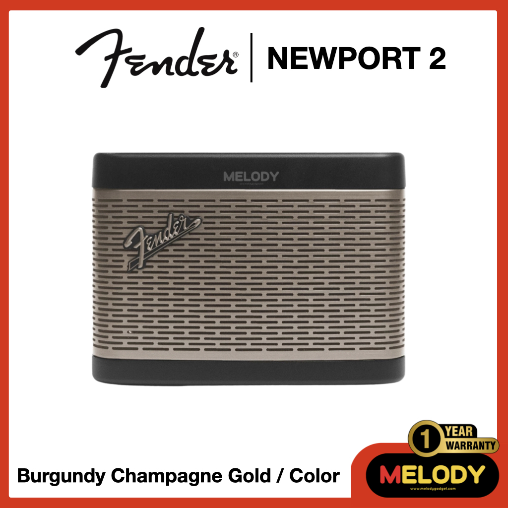 FENDER Newport 2 ลำโพงบลูทูธพกพา แบตเตอรี่ 12 ชั่วโมง บูลทูธ 5.0 30 วัตต์แท้ รับประกันศูนย์ 1 ปี