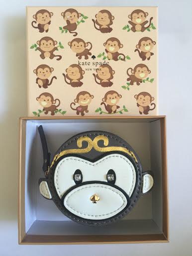 kate spade monkey coin purse