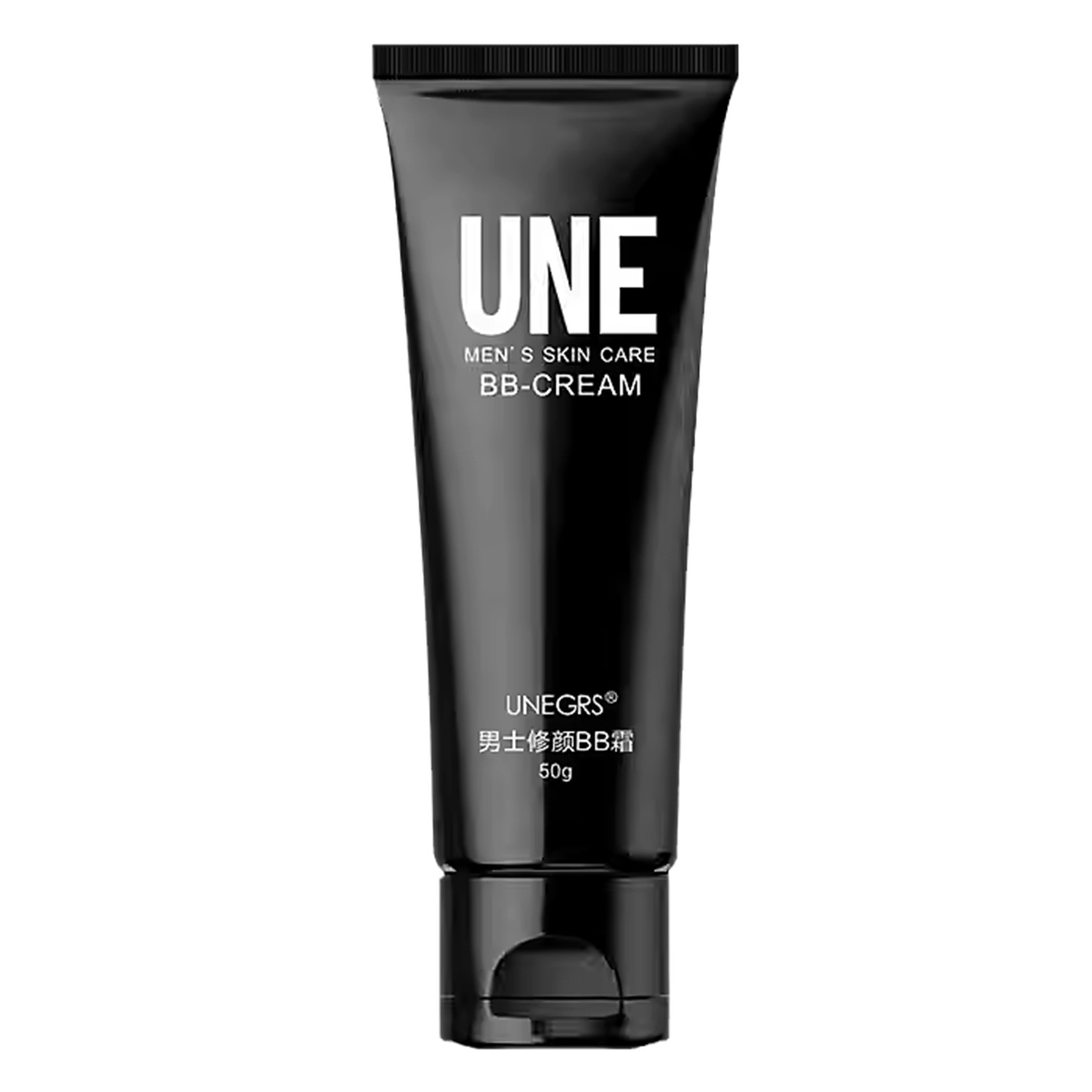 UNE Unegrs Men’s Skin Care BB Cream 50g ครีมบีบีรองพื้นเนื้อบางเบาสำหรับผู้ชายปรับแต่งผิวหน้าเรียบเนียนกระจ่างใสหลอดูดีเป็นธรรมชาติ