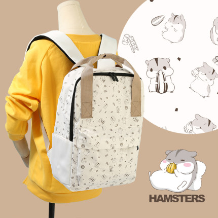 กระเป๋าเป้สะพายหลัง นัตสึเมะ แฮมสเตอร์ ชิบะอินุ และน้องเหมียว