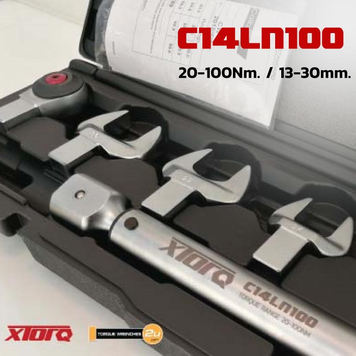 ประแจปอนด์ปากตาย เปลี่ยนหัว 20-100Nm. C14LN100
