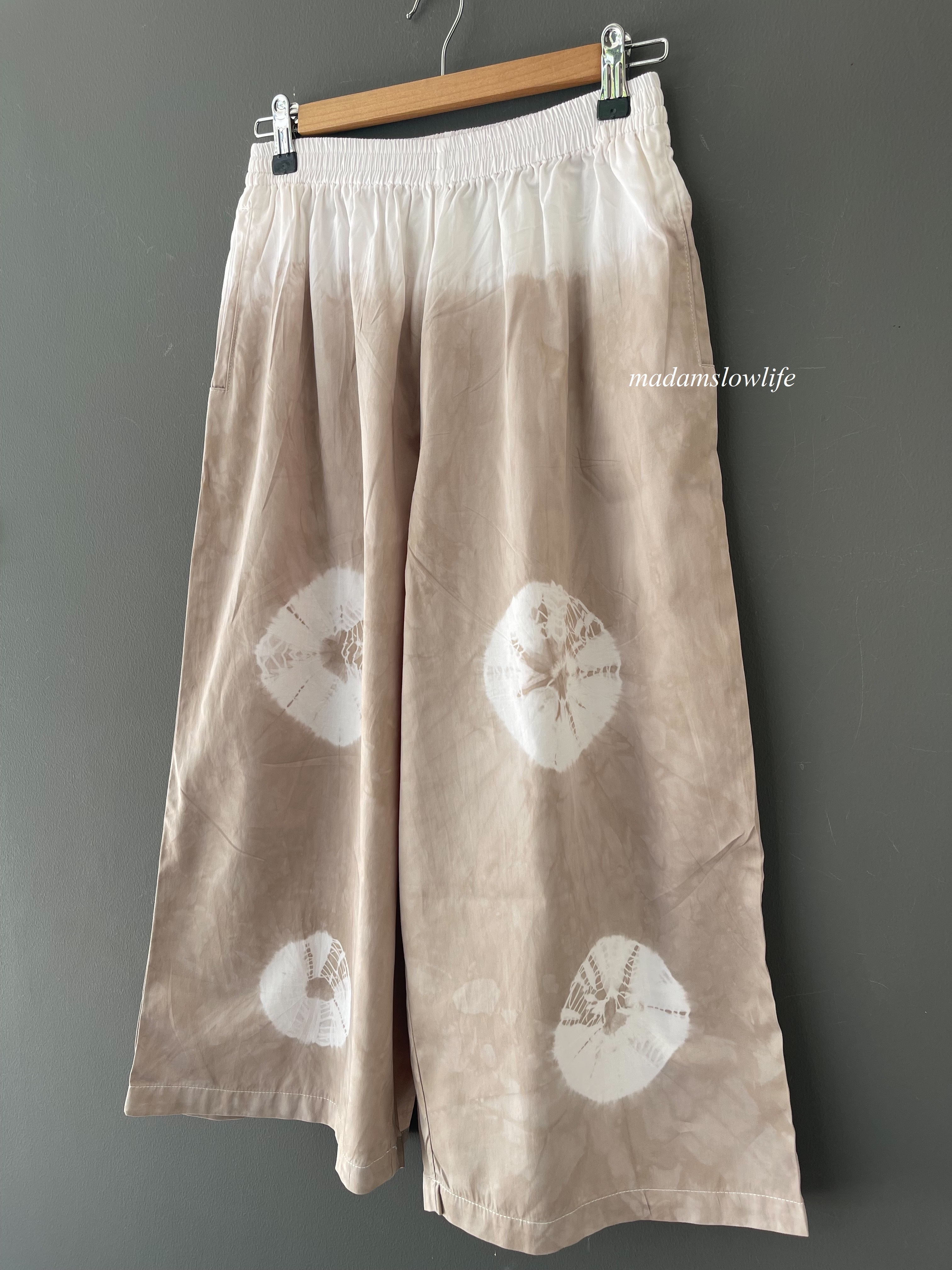 กางเกง5ส่วน ผ้าคอตตอนมัดย้อมสีปลอดสารพิษ มี 2 ขนาด