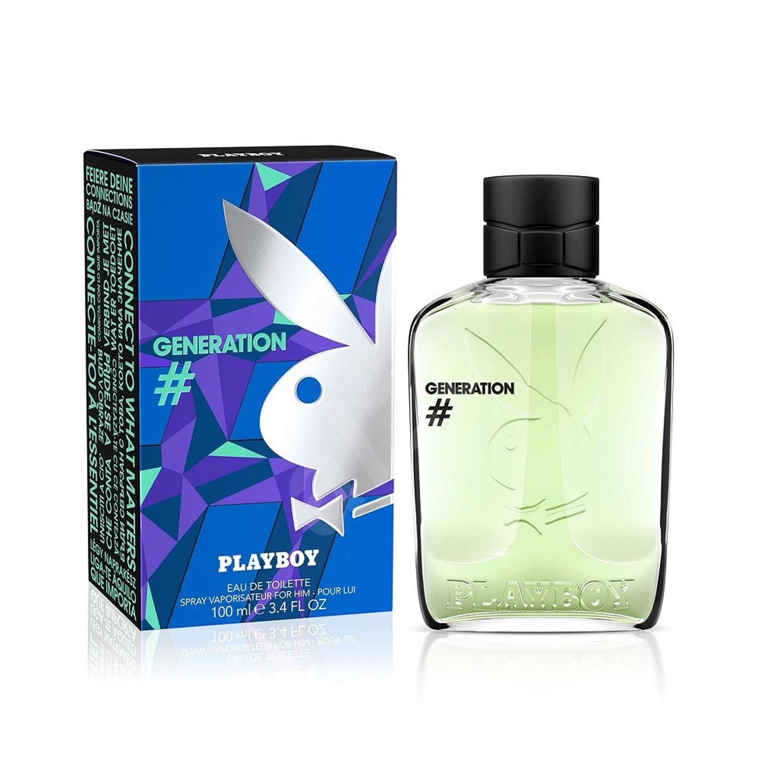 PLAYBOY Generation Eau De Toilette 100ml น้ำหอมสำหรับผู้ชายกลิ่นใหม่ล่าสุดจากเพลย์บอยสินค้านำเข้าลิขสิทธิ์ของแท้จากต่างประเทศ
