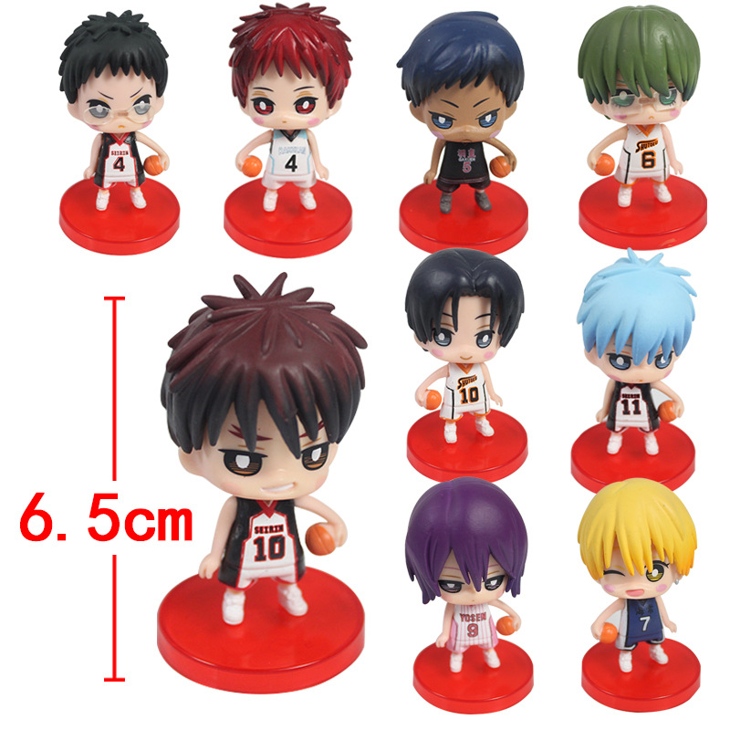 โมเดล Kuroko No Basket 9ตัว ฐานแดง กล่องฟ้า