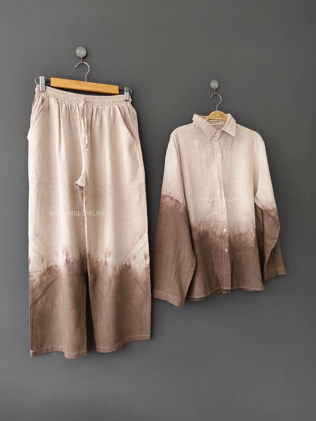 ชุดเซต เสื้อเชิ๊ตแขนยาว + กางเกง