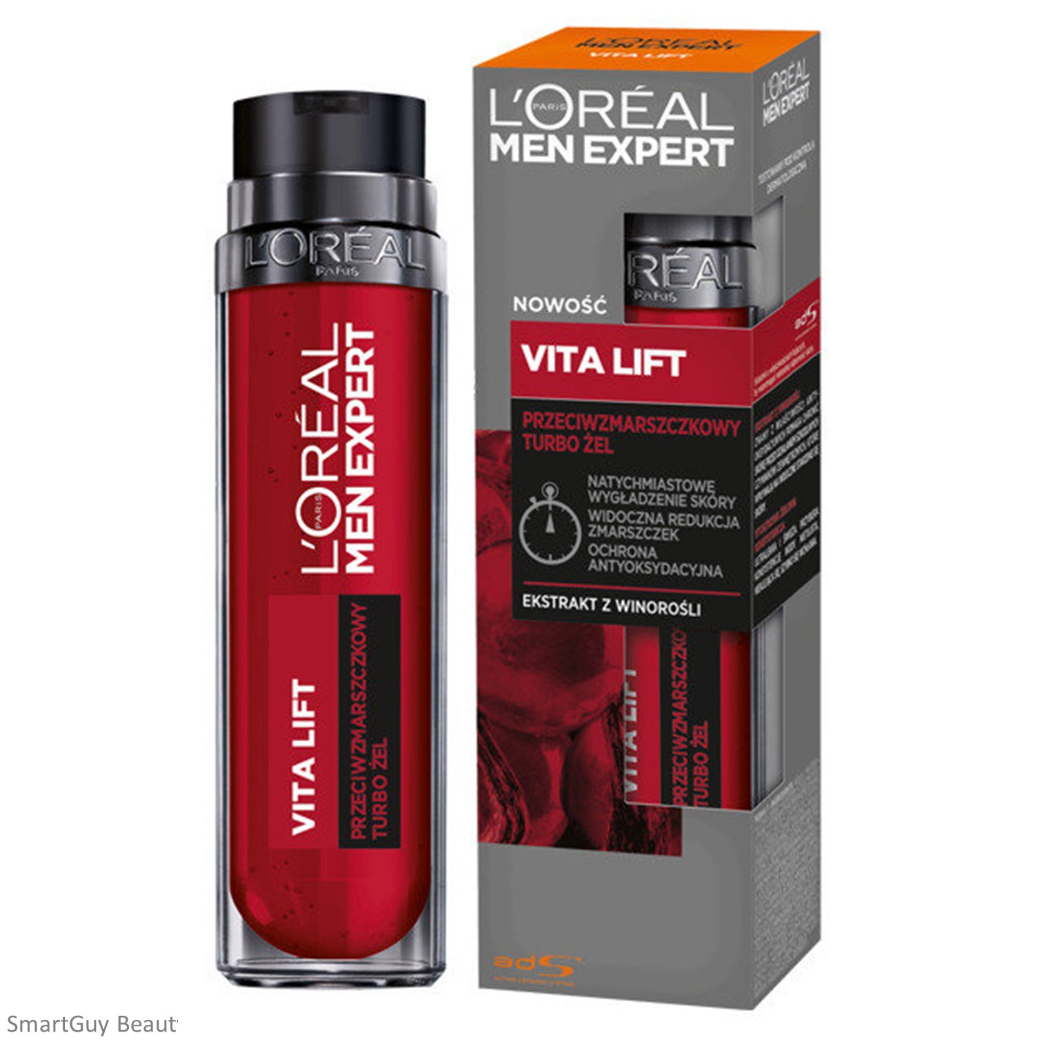L'oreal Men Expert Vita Lift anti-wrinkle turbo gel 50ml ผลิตภัณฑ์เจลบำรุงผิวหน้าผู้ชายสูตรพิเศษสินค้านำเข้าจากต่างประเทศของแท้พร้อมส่ง