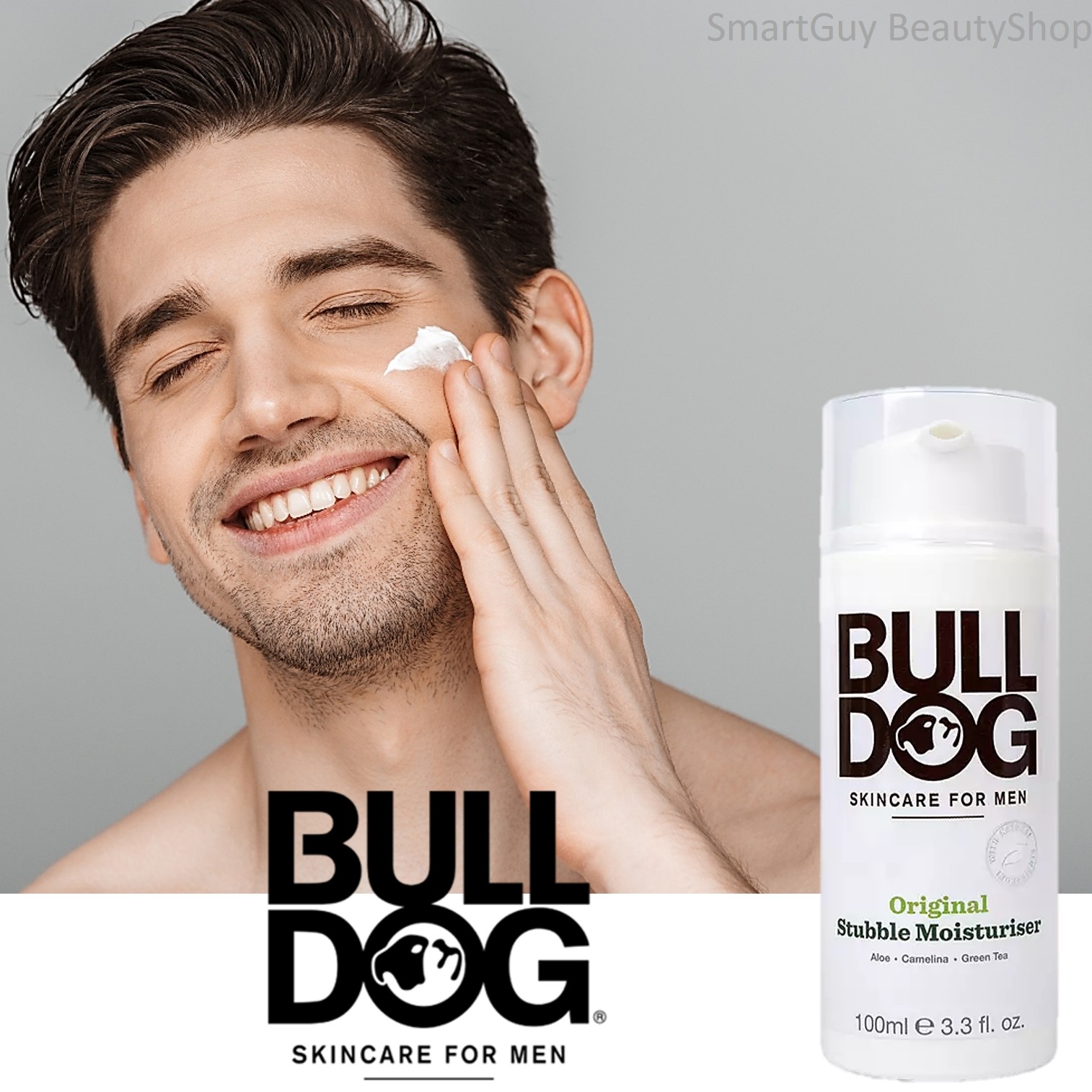 Bulldog Skincare For Men Original Stubble Moisturiser 100ml. ผลิตภัณฑ์บำรุงผิวหน้าและเพิ่มความชุ่มชื่นสำหรับผิวหน้าผู้ชายสูตรพรีเมี่ยมจากประเทศอังกฤษ