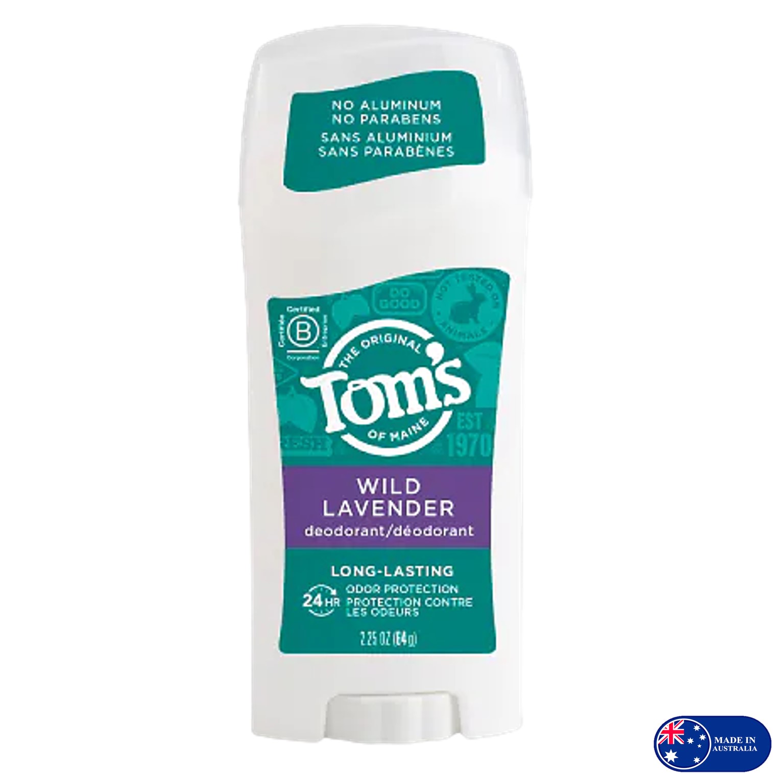 Tom’s of Maine Antiperspirant Deodorant Wild Lavender 64g ผลิตภัณฑ์ระงับกลิ่นใต้วงแขนแบบแท่งสติ๊กสูตรอ่อนโยนสำหรับผู้หญิงสินค้านำเข้าจากออสเตรเลียพร้อมส่ง