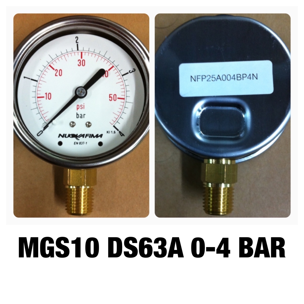 "NUOVAFIMA" PRESSURE GAUGE (เกจวัดแรงดัน)