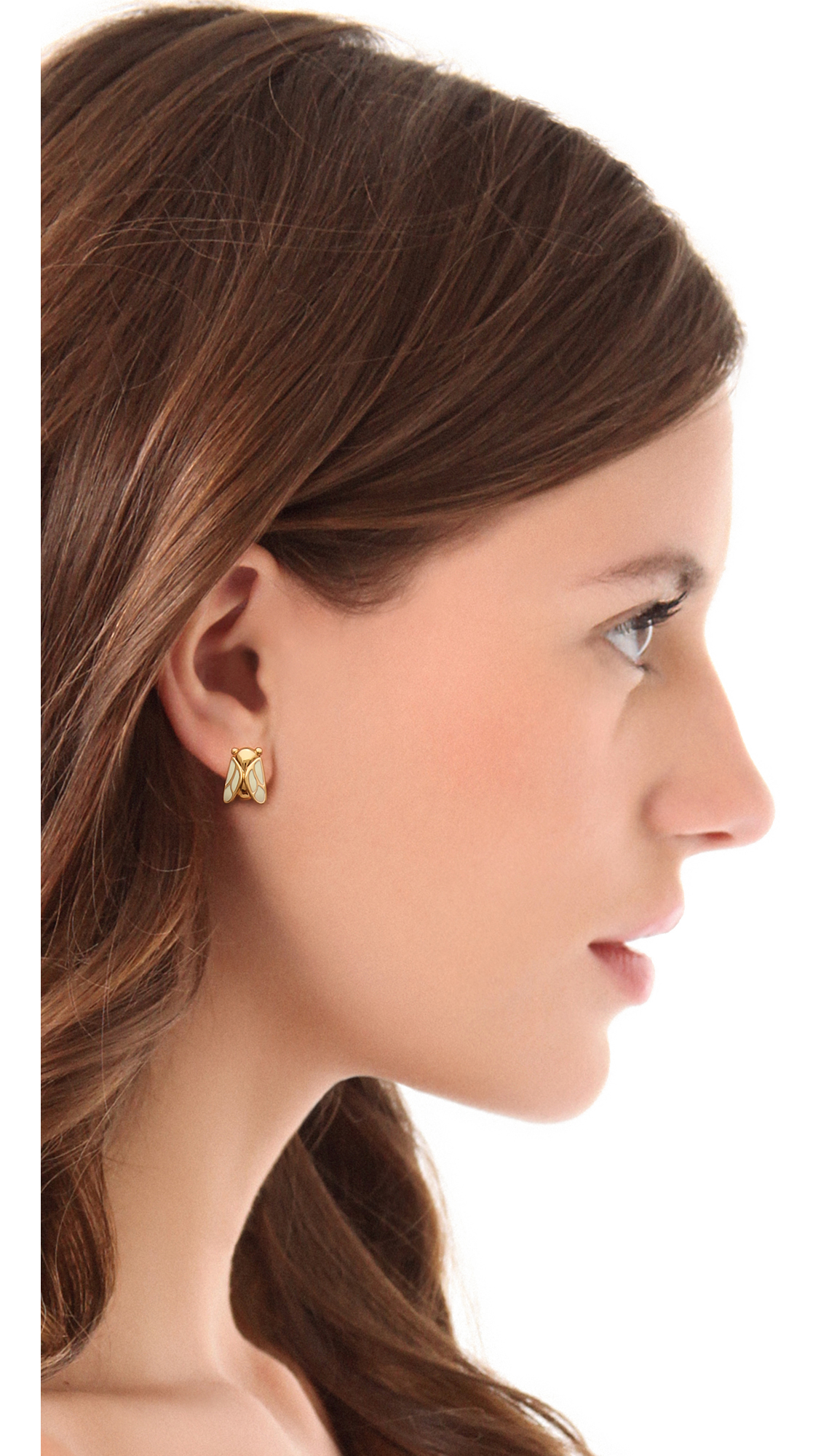 Tory Burch Cowrie Shell Stud Earrings