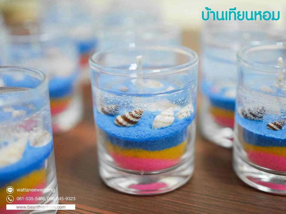 เทียนเจลในแก้วเป๊ก