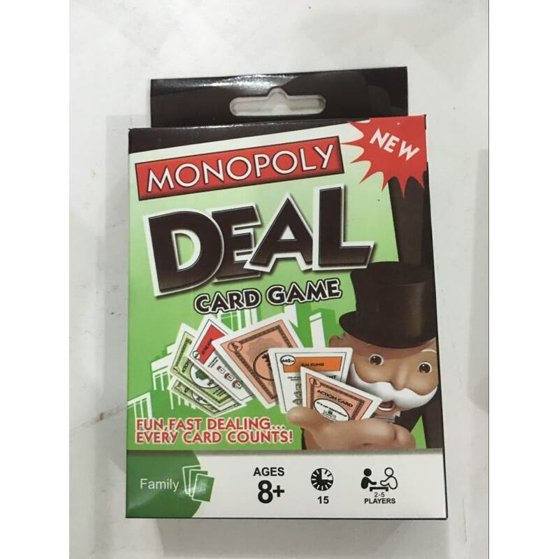 Monopoly deal การ์ดเกมเศรษฐี ภาษาอังกฤษ เกมไพ่ Board game