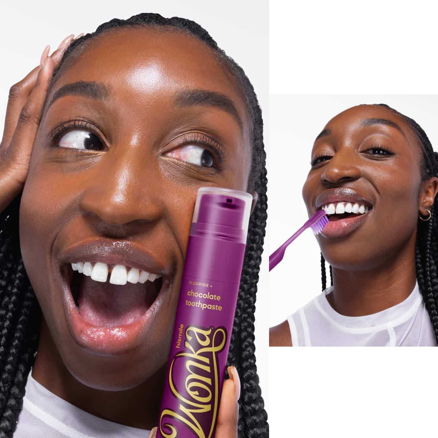 Hismile Wonka Chocolate Toothpaste Special Edition 60g ยาสีฟันรสช็อคโกแลตสูตรพิเศษสินค้านำเข้าจากออสเตรเลียของแท้พร้อมส่ง