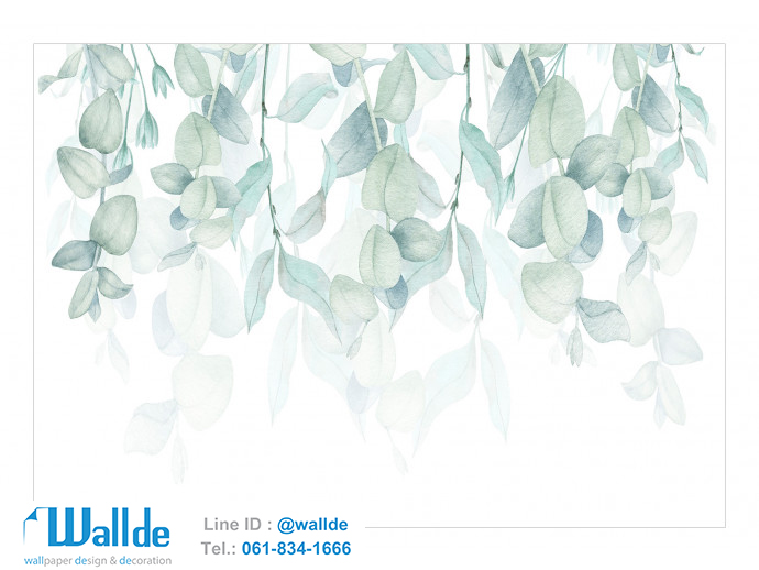 สั่งพิมพ์วอลเปเปอร์ ลายใบไม้ 0009